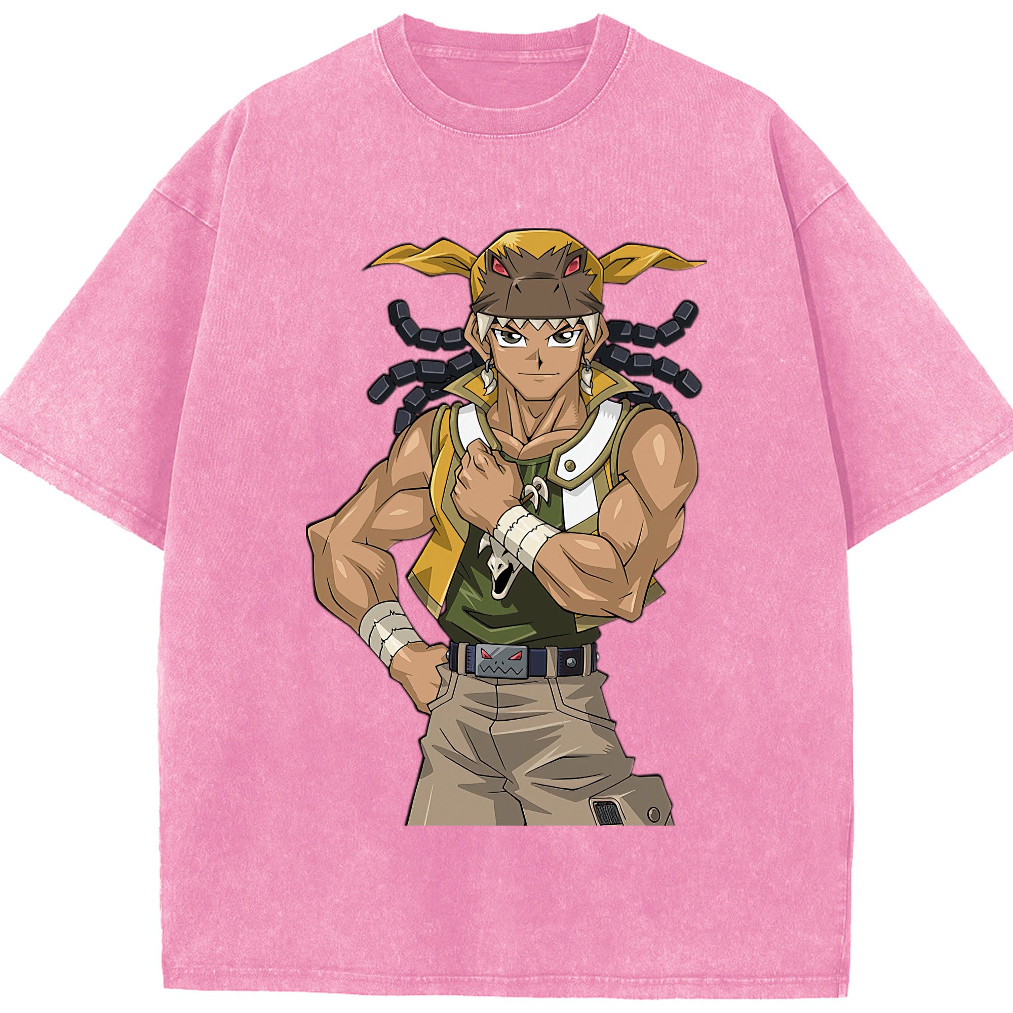 （画像用） 遊☆戯☆王 Yu-Gi-Oh! 綿100% ヴィンテージ風 半袖Tシャツ（フロントプリント）